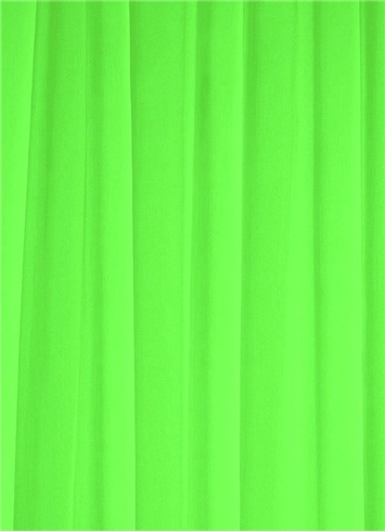 Neon Green Chiffon Fabric