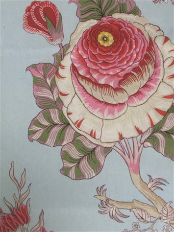 Darjeeling 3 Light Blue / Pink Covington Fabric 