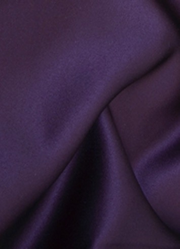 Eggplant Duchess Satin Fabric