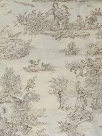 Heirloom Pastorale 90 White / Beige Covington Fabric 