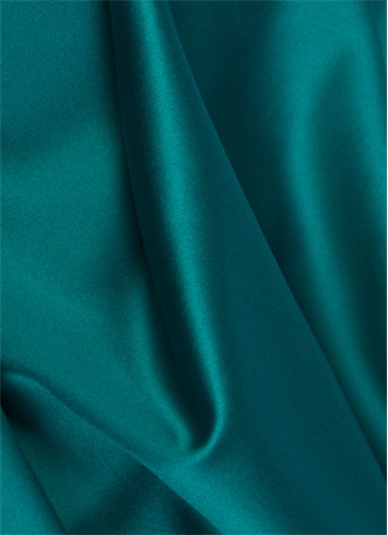 Crepe Teal Duchess Satin Fabric