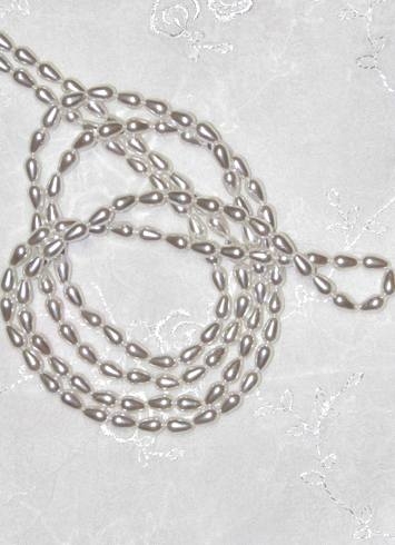 White Tear Drop Pearls