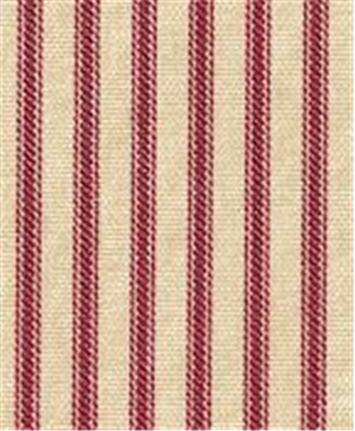 NY Ticking Stripe Crimson