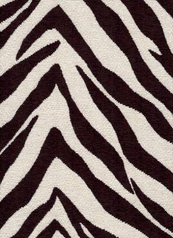 Chenille Zebra Black/White