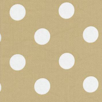 Polka Dot Tan White