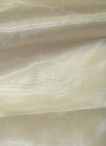 Vanilla Cream Crystal Organza