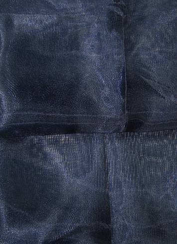 Storm Navy Crystal Organza