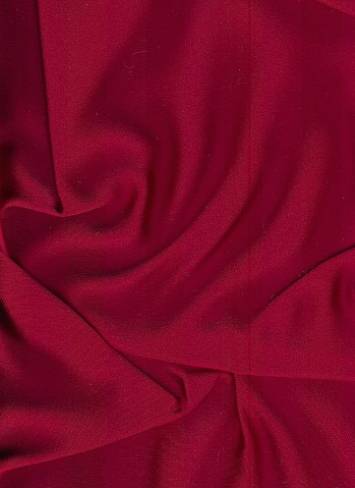 NY Designer Fabrics Bright Red Silk Duchess Satin Fabric