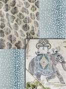 Aqua Animal Fabrics