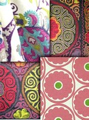 Berry & Pink Suzani Fabrics