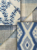 Blue & Natural Fabric