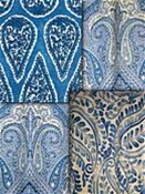 Royal Blue Paisley Fabrics