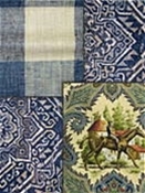 Blue Southwest Lodge Fabrics