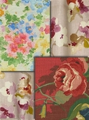 Floral Drapery Fabric