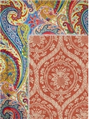 Paisley & Medalion Linen Fabric