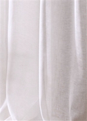 120” Wide Sheer White Linen