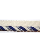 Sunbrella 3/8 Inch Cord Edge Navy Stripe