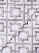 Sisu 915 Urban Grey Emboidered Fabric 