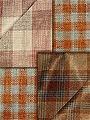 Sunset Amber Check Fabrics