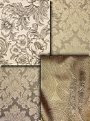 Taupe Damask Fabric