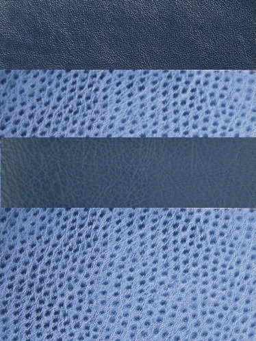 Blue & Navy Faux Fur / Suede / Faux Leather