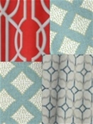 Geometric Magnolia Fabrics