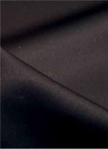 Ultra Black Duchess Satin Fabric