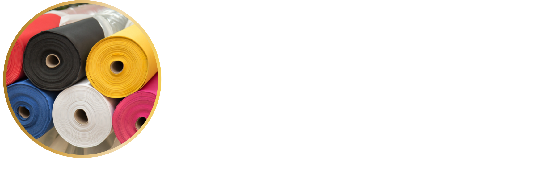 Rolls of Colorful Fabric